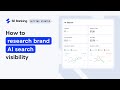 Conducting AI research with SE Ranking’s AI Search Competitive Research module