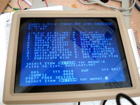 Testing the Atari 800 laptop revision 3 - YouTube