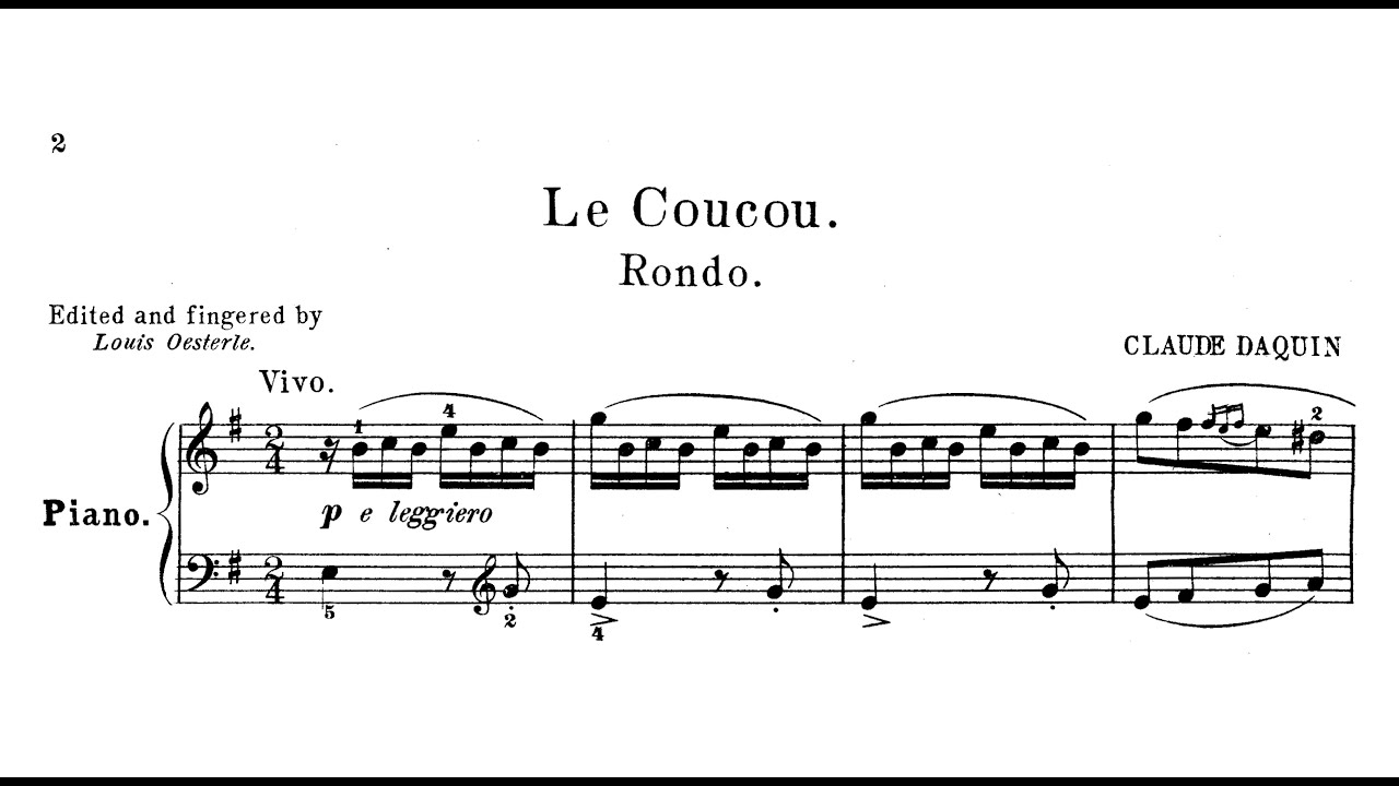LC Daquin - Le Coucou [on fortepiano]