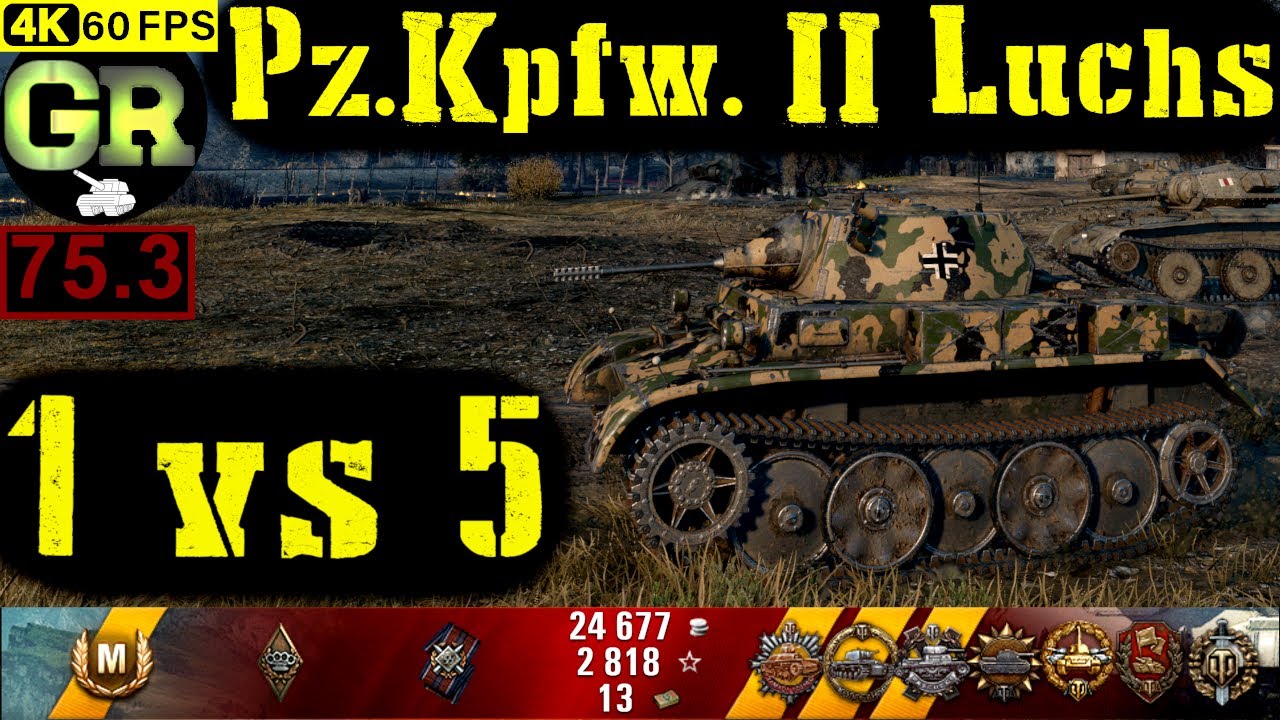75_World of Tanks Pz.Kpfw. II Luchs WoT Replay - 8 Kills 1.7K DMG(Patch 1.4.0)
