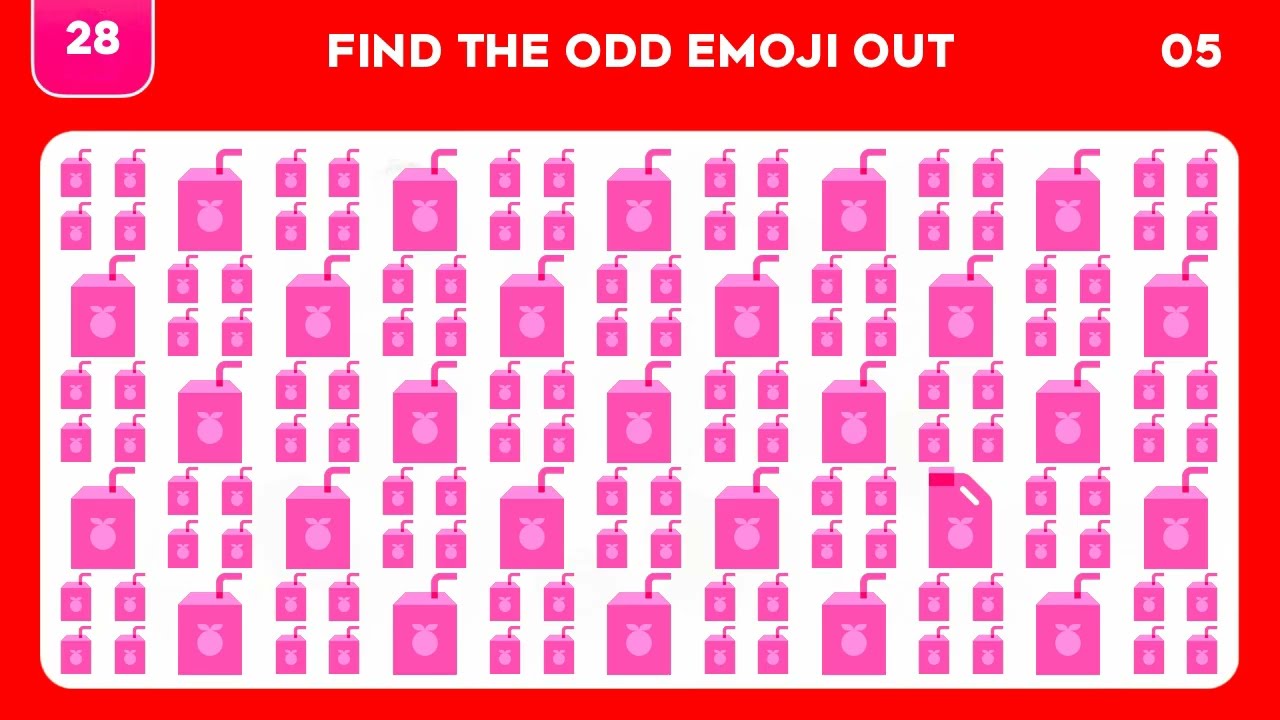Find The Odd Emoji Out | Emoji Quiz