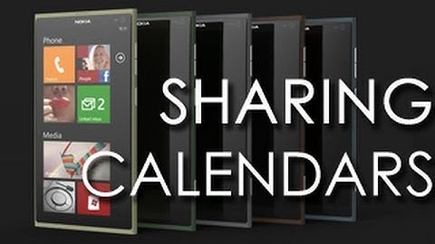 Windows Live:How to share Calendars on iOS / windows phone 7
