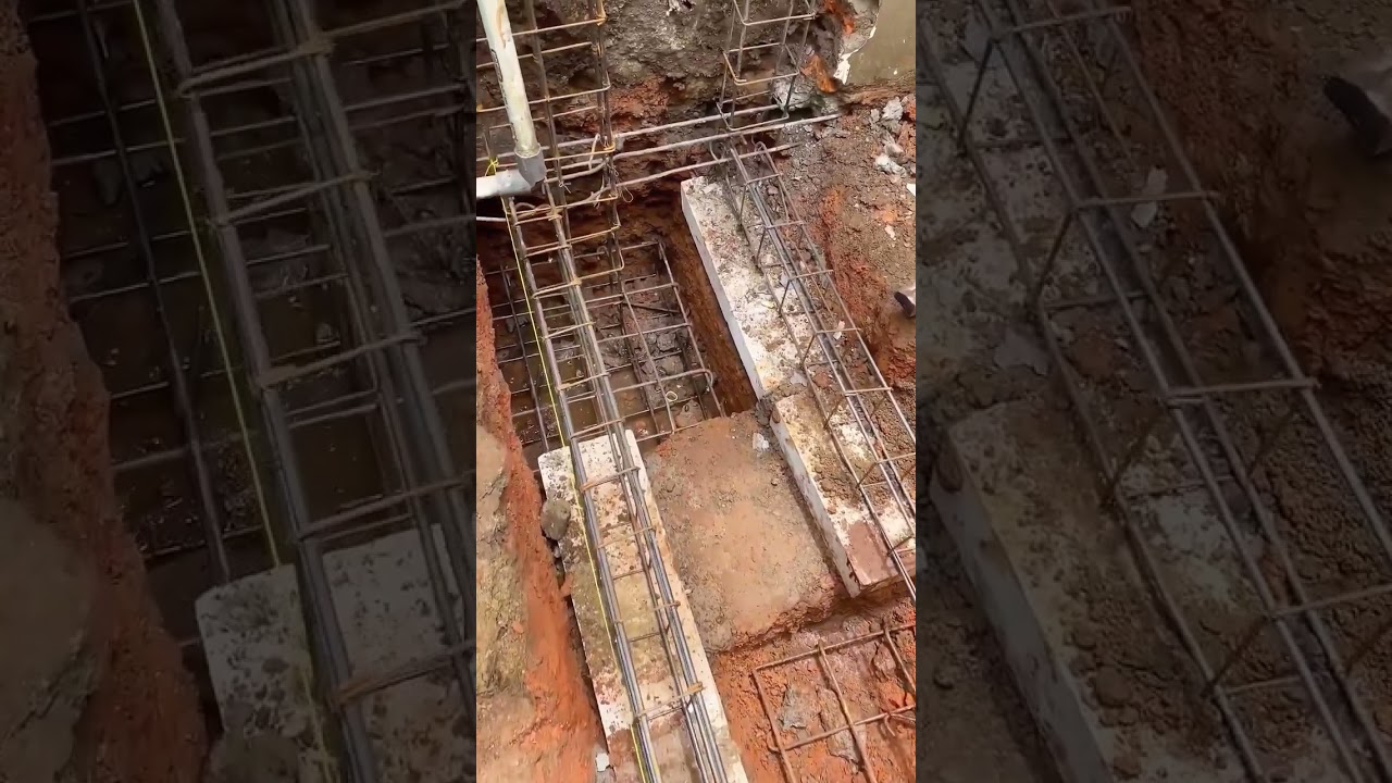 Mistakes during footing construction 