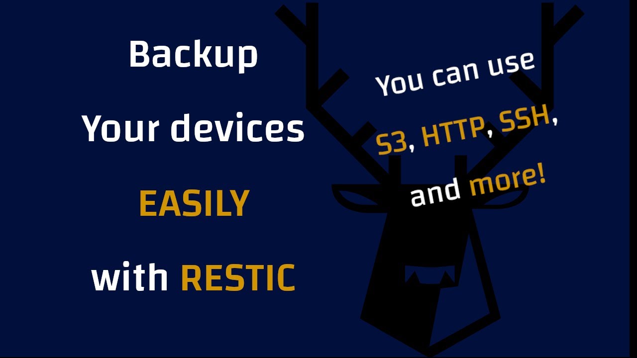 How to use Restic for backups