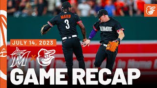 Marlins vs. Orioles Game Recap (7\/14\/23) | MLB Highlights | Baltimore Orioles