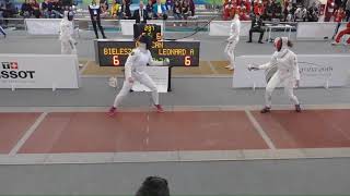 FE T32 05 F E Cadet Individual Verona ITA World Championships RED LEONARD CAN vs BIELESZOVA CZE