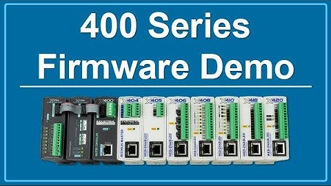 400 Series Setup and Programming Demo