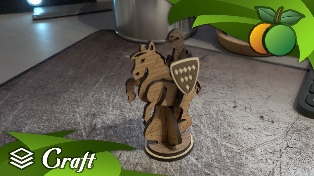 Laser Cut Knight + Charity Chess Board + Nick Zammeti + NZ Wood Turning