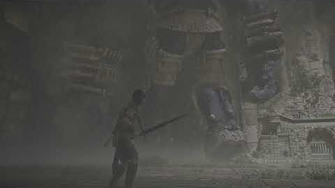 SHADOW OF THE COLOSSUS PS5 gameplay footage - Barba AI pathing glitch