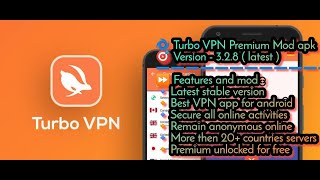 Turbo VPN Premium (All Location Unlocked)V3.2.8 Latest Apk.G-APS PreMiuM. screenshot 4