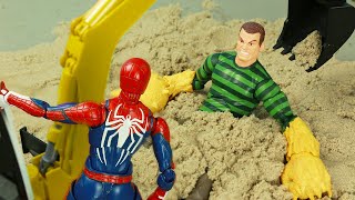 Sandman Prison Break vs Spider-man in Spider-verse | Figure Stop Motion