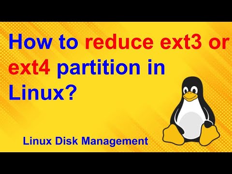 How to reduce ext3 or ext4 file system in Linux? - YouTube