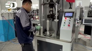 Three spindle CNC threading machine