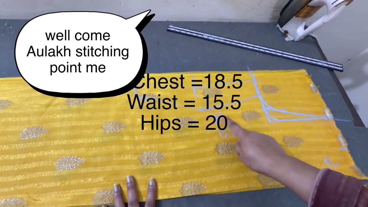 Chest =18.5 waist =15.5 hips= 20 ki cutting ✂️ karna sikhen@Aulakhstitchingpoint 