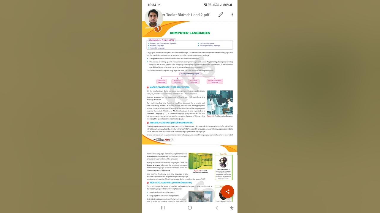 class 6 | kips learning | cyber tools | chapter 1 | computer languages ...