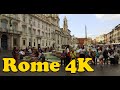 Walk around Rome Italy 4K. Piazza San Pietro - Piazza Navona - Piazza del Popolo.