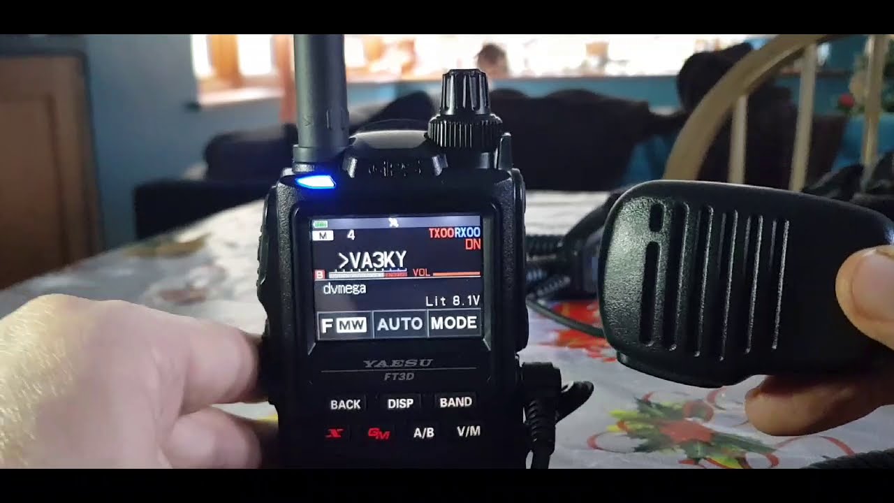 Yaesu FT3D -SSM17a Speaker microphone Test - YouTube