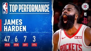 James Harden Drops 47 PTS With 7 3PM