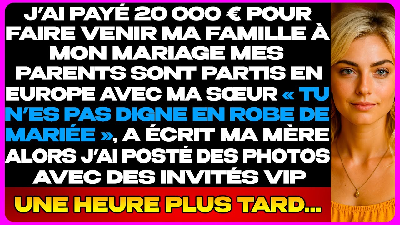 J’ai Payé 20 000 € Pour Faire Venir Ma Famille À Mon Mariage… Mais Mes Parents Sont Partis En Europe