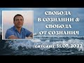 Свобода в сознании и свобода от сознания. Сатсанг 31.07.2022