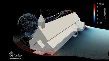 church building aerodynamics and ventilation CFD simulation