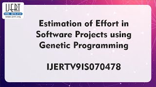 Estimation of Effort in Software Projects using Genetic Programming