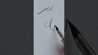 Flourishing capital letter C #calligraphy #flourishes #letters #handwriting #black #inkandpenbyzah