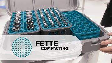 Tableting Tools and EasyCare solution at interpack 2023 in Spanish | Fette Compacting