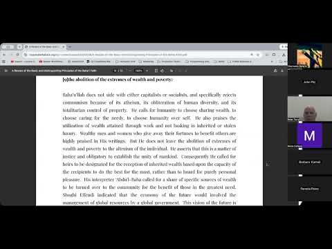 A Review of the basic and distinguishing principles of the Baha'i Faith part 2