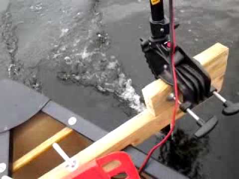 kayak fishing motor homemade weedeater - youtube
