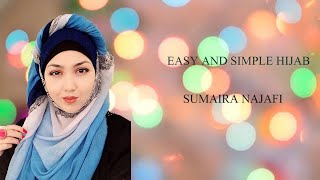 EASY AND SIMPLE HIJAB TUTORIAL  || Sumaira Najafi screenshot 3