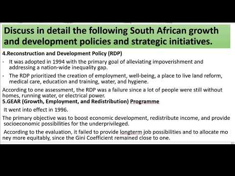 South African growth