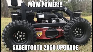 4 WD RC Mower Motor Controller upgrade to Sabertooth 2x60 (Update)