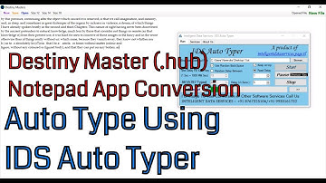 Auto Typing in Destiny Notepad Software  .hub conversion Automatically Complete Data Entry Work