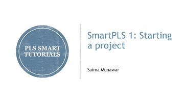 SmartPLS 01:  Starting a project and Importing data