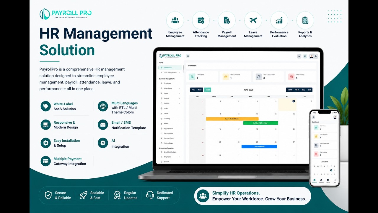 PayrollPro SaaS - HR Management Solution - YouTube