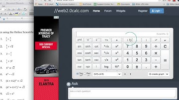 Using an Online Scientific Calculator