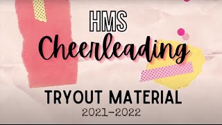 2021-2022 HMS Cheer Tryout Material