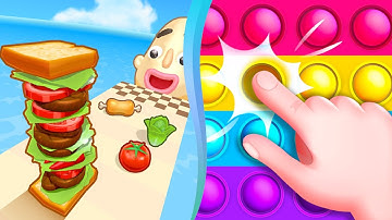 Sandwich Runner Vs Pop Us Pro Levels iOS,Android Walkthrough Gameplay Newtrailers Update Game UVHR1E