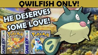 Solo Qwilfish Challenge - Can I Beat Pokemon Gold With Only a Qwilfish? - Pokemon Gold Challenge