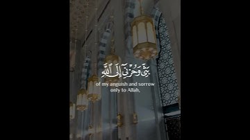 قال إنما أشكو بثي وحزني إلى الله وأعلم من الله ما لا تعلمون | سورة يوسف | القارئ سعد الغامدي