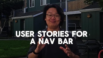 Applied AI Product Management - User Stories for a Nav Bar