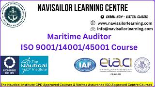 Maritime ISO 9001 14001 45001 Auditor Online Course