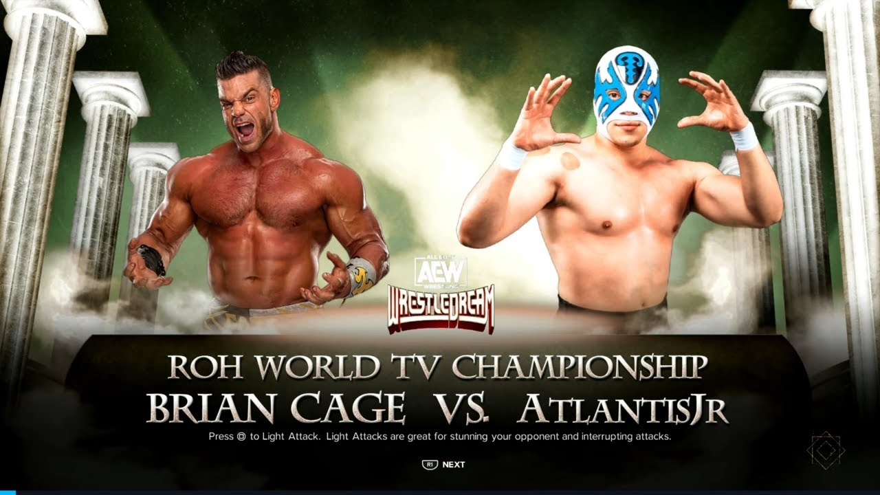 AEW WrestleDream 2024 Atlantis Jr vs Brian Cage for the ROH World Television Championship