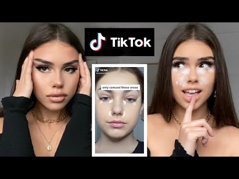following TikTok hacks on how to SNATCH myself to the MAX *GRWM*
