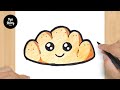 #317 How to Draw a Cute Bread - Easy Drawing Tutorial