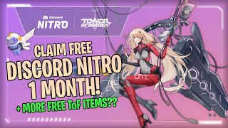 HOW TO CLAIM FREE DISCORD NITRO from TOWER OF FANTASY x DISCORD COLLABORATION!?