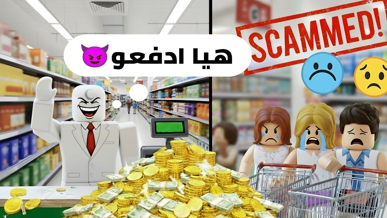 طريقة سحرية للنصب في ماب السوبر ماركت.. النهاية خرافية! 🤑😈| ماب سوبرماركت | Roblox 