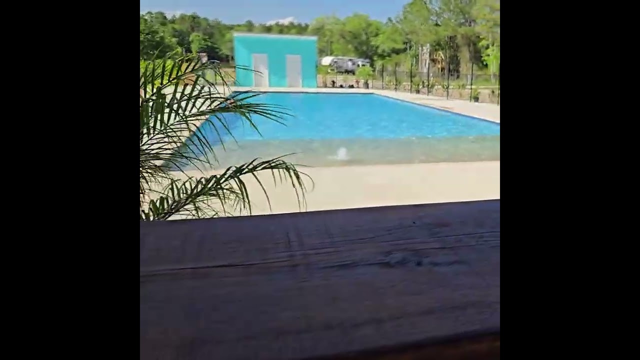 Huge Pool Lake LaCroix RV Resort 