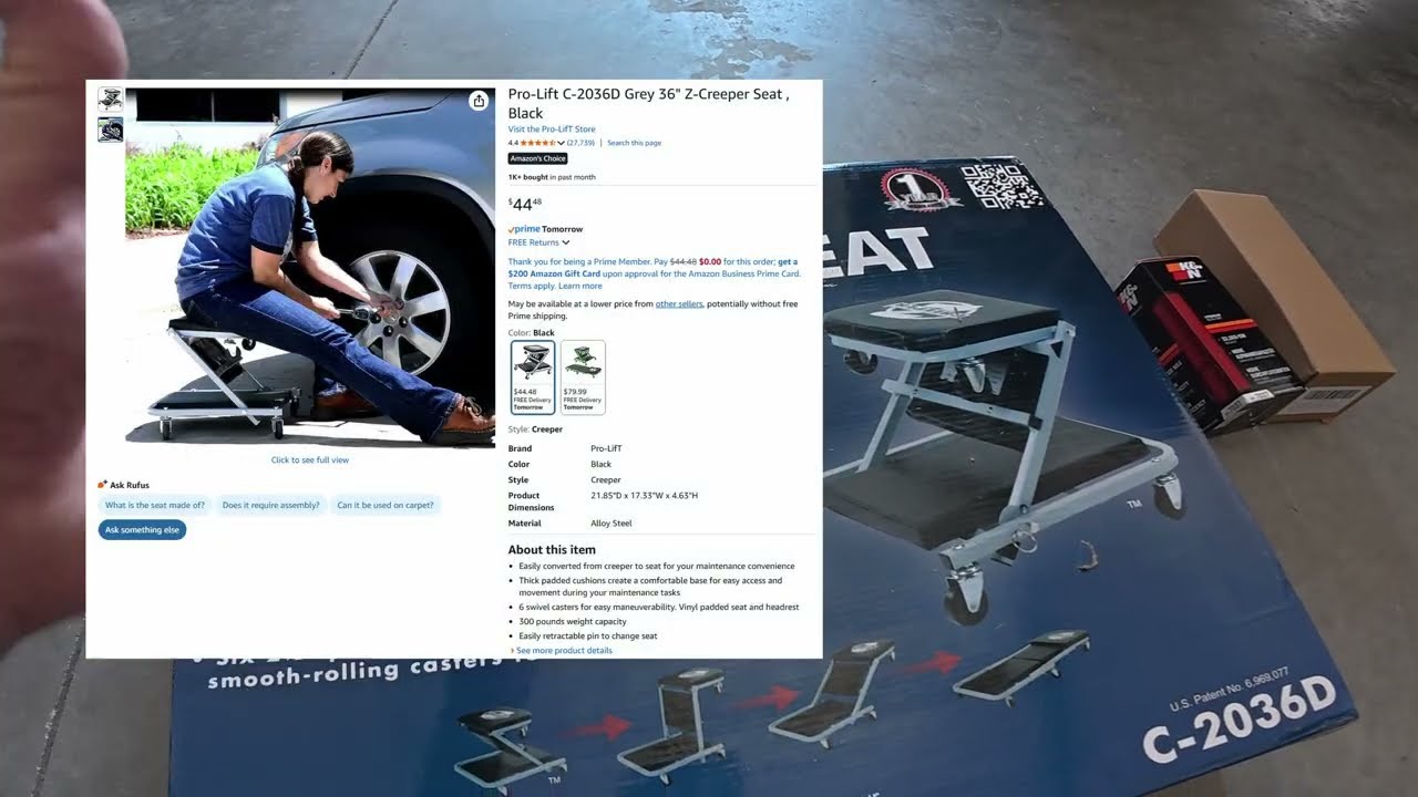 Pro-Lift Z-Creeper Seat C-2036D